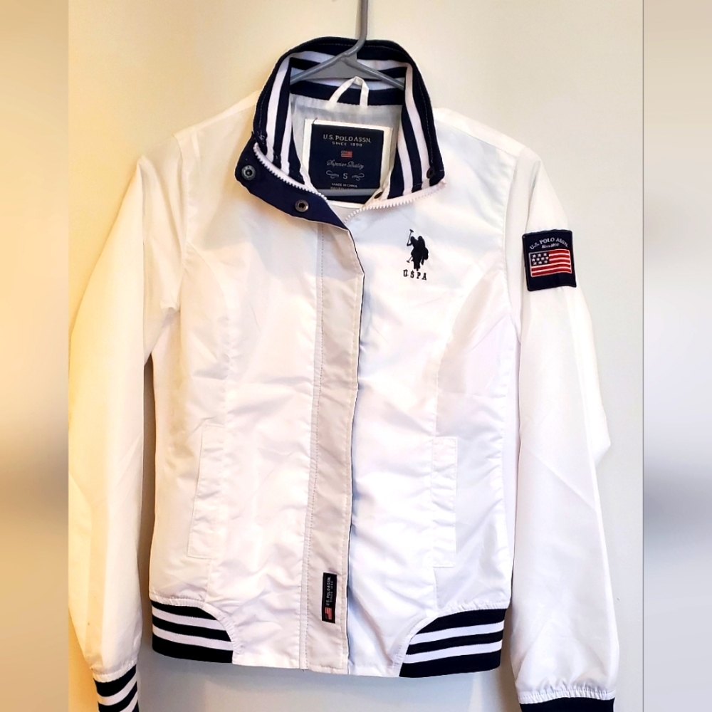 Woman's white jacket